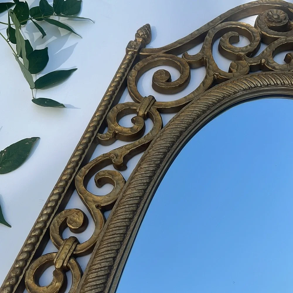Vintage Ornate Gold Mirror